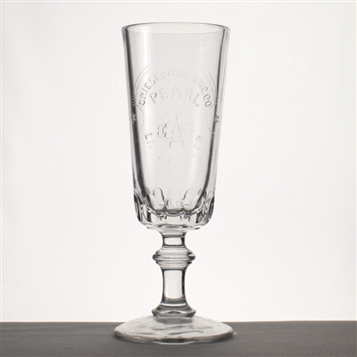 Griesedieck Pre-Prohibition Embossed Stem Glass