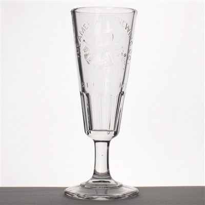 American Brewing Pre-Prohibition Embossed Stem Glass