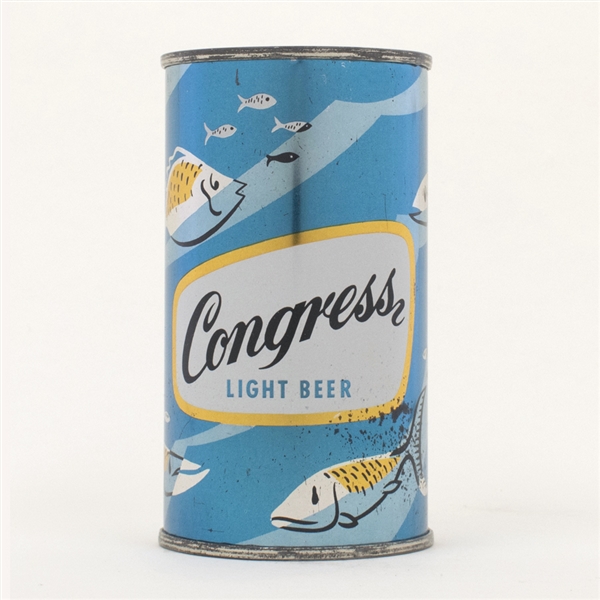 Congress Light Beer Blue Marine Fish 50-21
