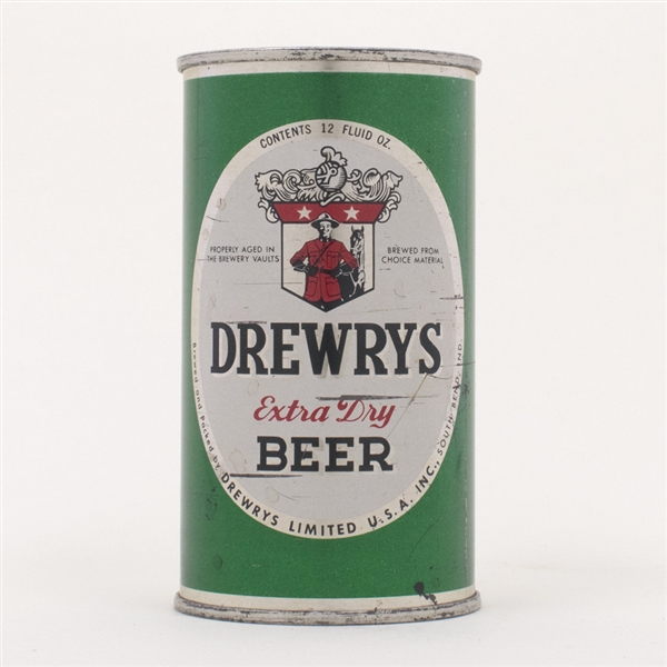 Drewrys Extra Dry Beer Green Sports Can 56-6