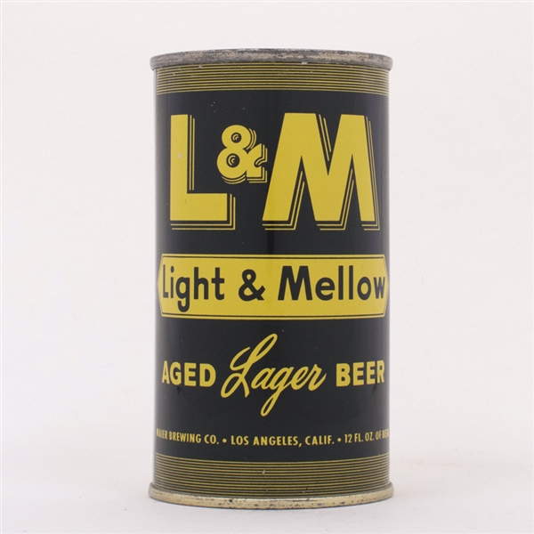 L and M Light Mellow Lager Beer 92-5