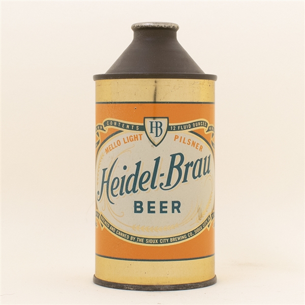 Heidel Brau Beer Cone Top Can