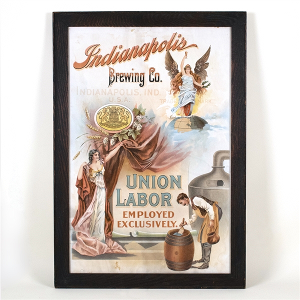 Indianapolis Brewing Union Labor Lithograph
