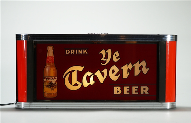 Ye Tavern Beer Lighted Back Bar Sign
