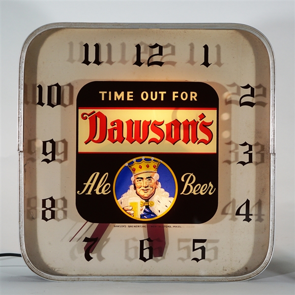 Dawsons Ale Beer Lighted RPG Clock