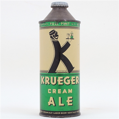 Krueger Cream Ale Pint Cone Top 231-19