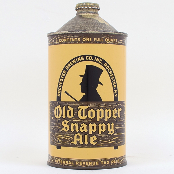 Old Topper Snappy Ale Quart Cone Top 216-10