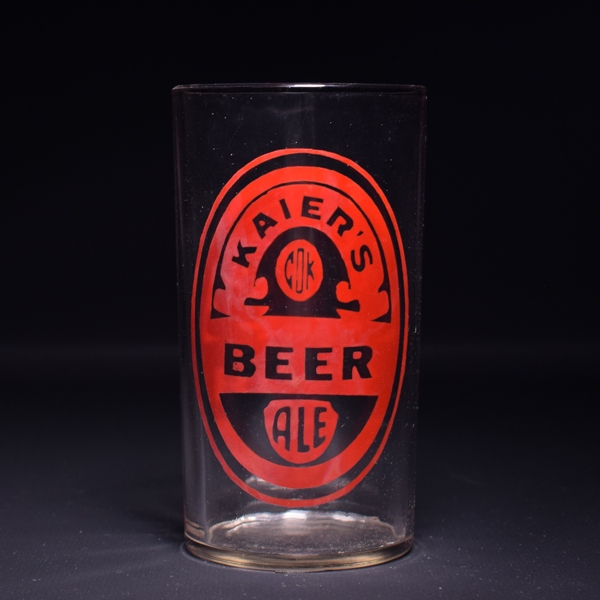 Kaiers Beer-Ale Enameled Drinking Glass