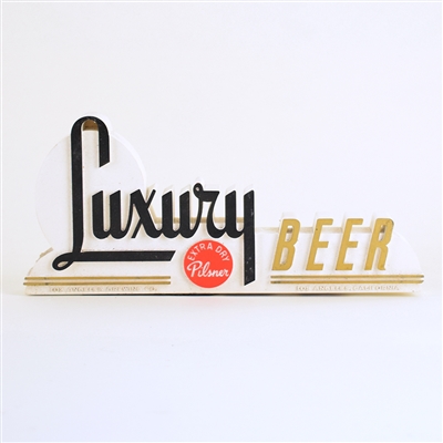 Luxury Beer Chalk Back Bar Sign