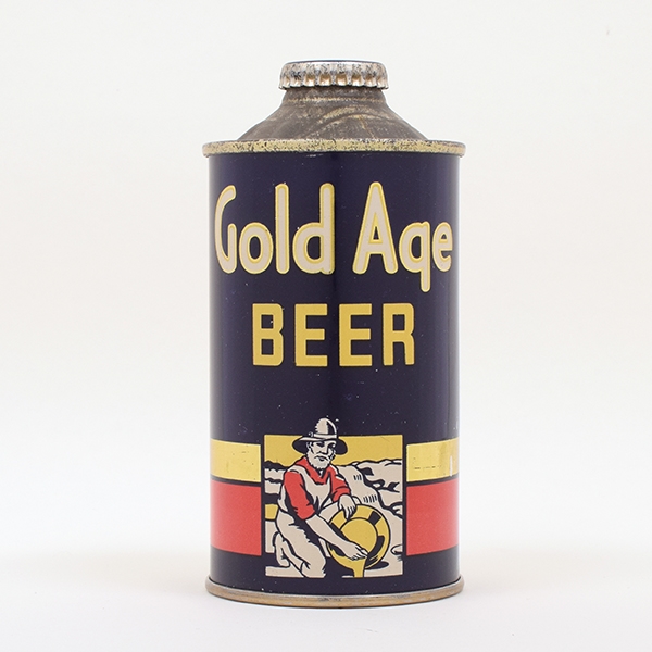 Gold Age Beer Cone Top NOT OVER 4% 165-24
