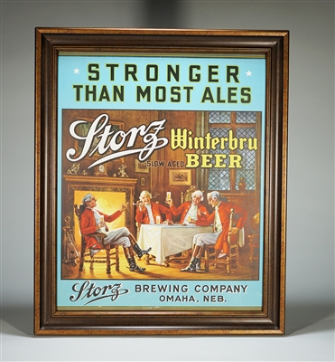 Storz Winterbru Beer Stronger Lithographed Sign