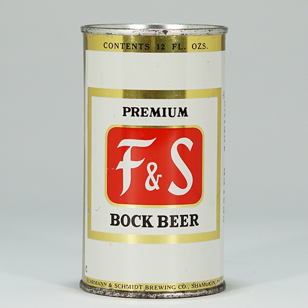 F and S BOCK Beer Flat Top Can 67-17