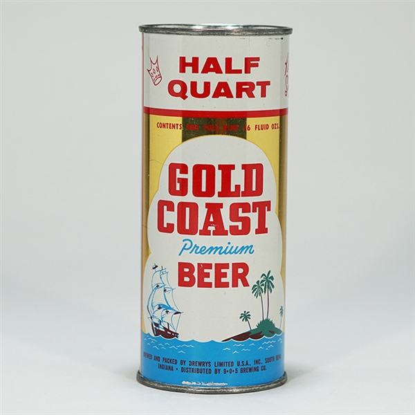 Gold Coast 16 oz Half Quart Flat 229-29