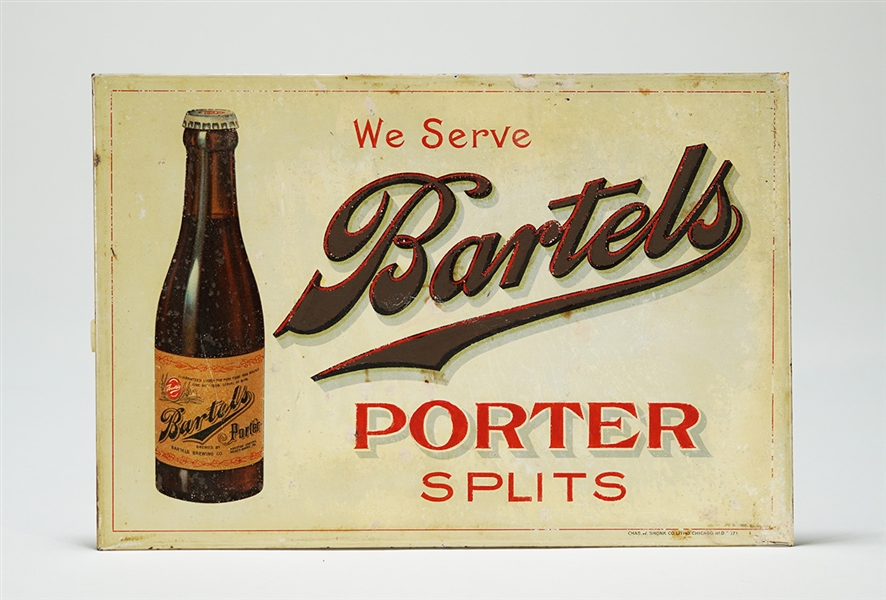 Bartels Porter Splits TOC Bottle Sign