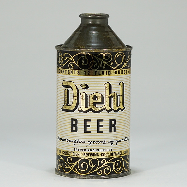 Diehl Beer 75 Years Cone Top Can 159-15