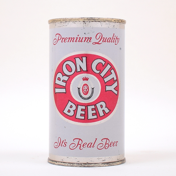 Iron City Its Real Beer ENAMEL Flat Top 85-38