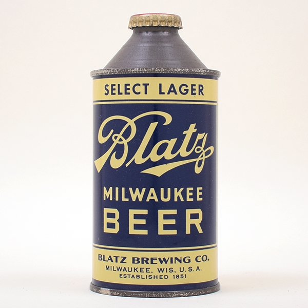 Blatz Select Lager HP Cone Top 153-14