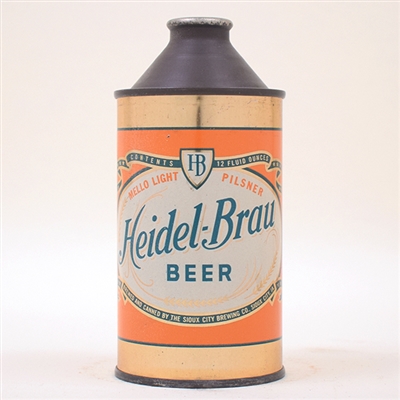 Heidel Brau Beer Cone Top Can 3.2 PERCENT 168-24