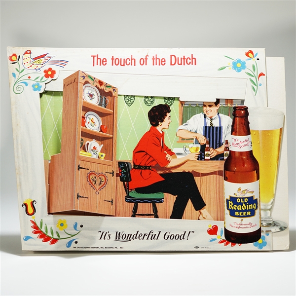 Old Reading Touch of Dutch 3D Diecut Sign