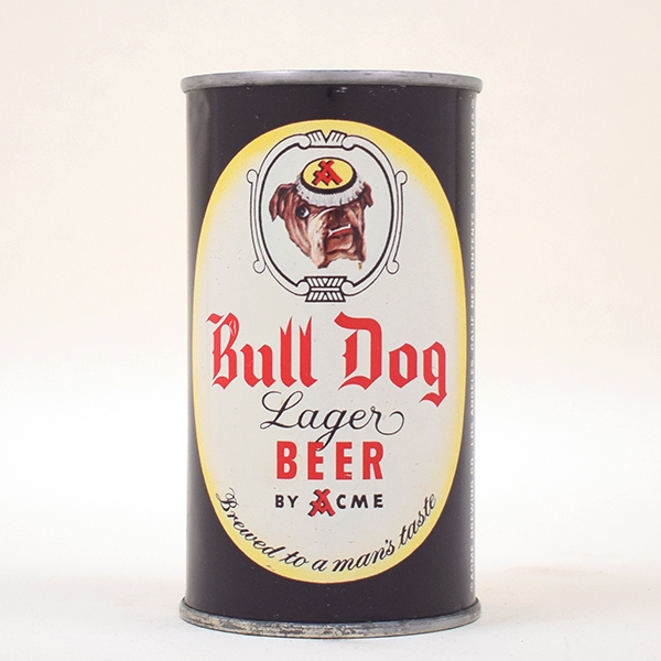 Bull Dog Beer Flat Top Can LA 45-16