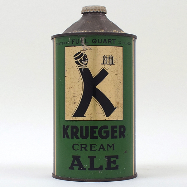 Krueger Cream Ale Quart Cone Top 213-11