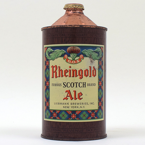 Rheingold Scotch Ale Quart Cone 218-4