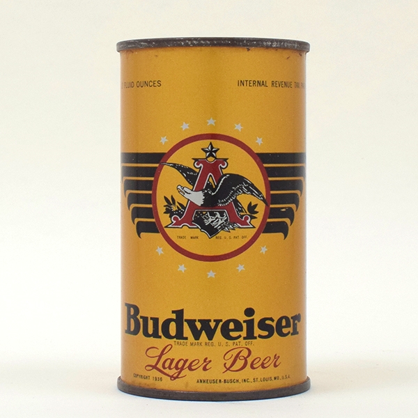 Budweiser Beer OI Flat Top Can 43-35