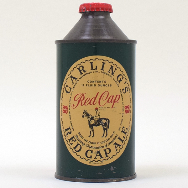 Carlings Red Cap Ale Cone Top Can 156-26