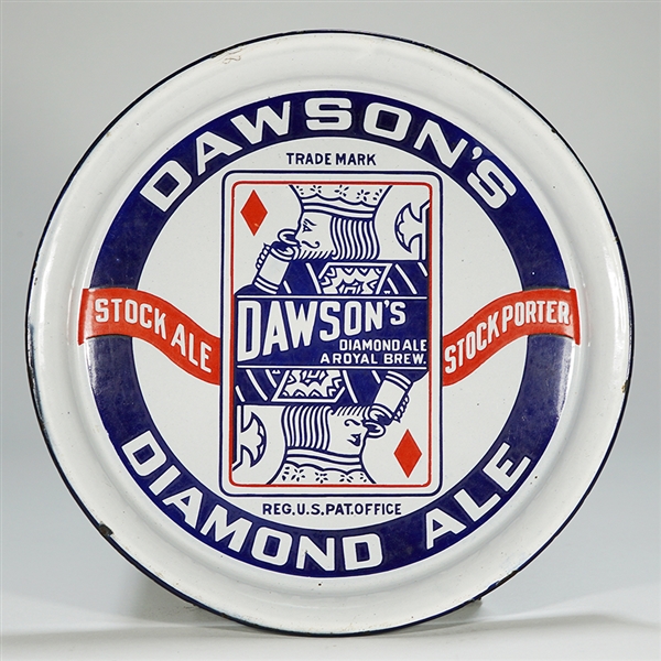 Dawsons Diamond Ale King of Diamonds Porcelain Tray