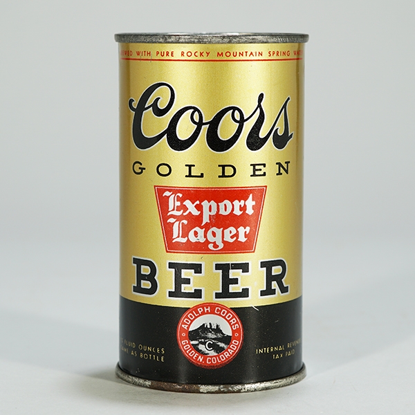 Coors Golden Export Lager Beer 51-16