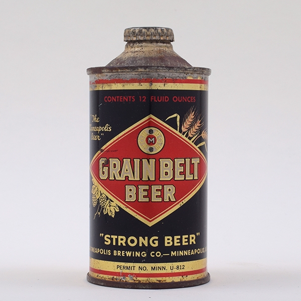 Lot Detail Grain Belt Beer Cone Top STRONG 166-29, 49% OFF