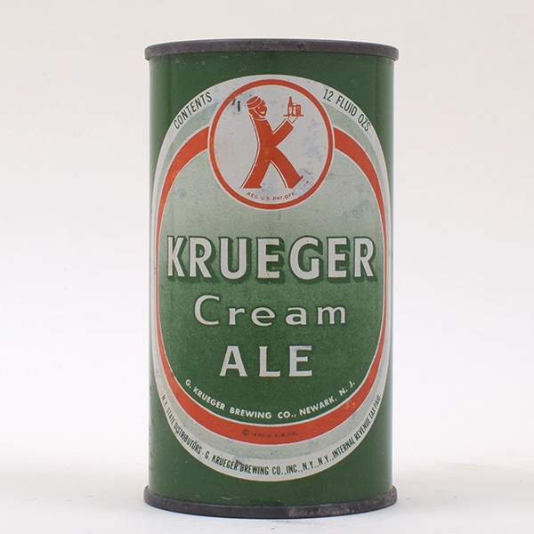Krueger Ale Flat Top LT GREEN-WHITE L89-32