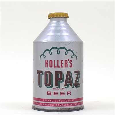 Kollers Topaz Beer Crowntainer Cone Top 196-18