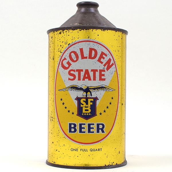 Golden State Beer Quart Cone Top 211-7