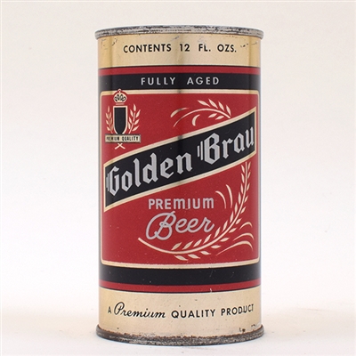 Golden Brau Beer Flat Top EMPTY SHIELD 72-22