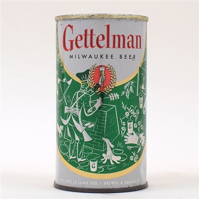 Gettelman Beer Green Set Can Flat Top 69-8