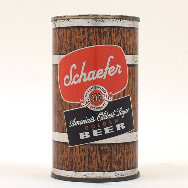 Schaefer Golden Beer Flat BROWN BARREL 128-7