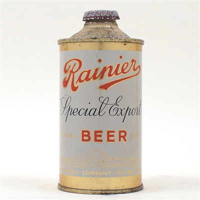 Rainier Special Export Beer Cone Top 180-9
