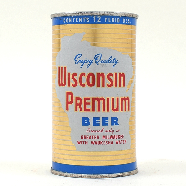 Wisconsin Premium Flat Top Pale Gold Fine Font 146-29