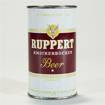 Ruppert Knickerbocker Beer Flat Top VIRGINIA 126-40