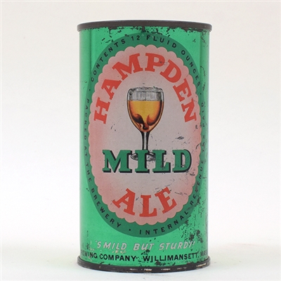 Hampden Mild Ale Flat Top RARE GOBLET CAN 79-32