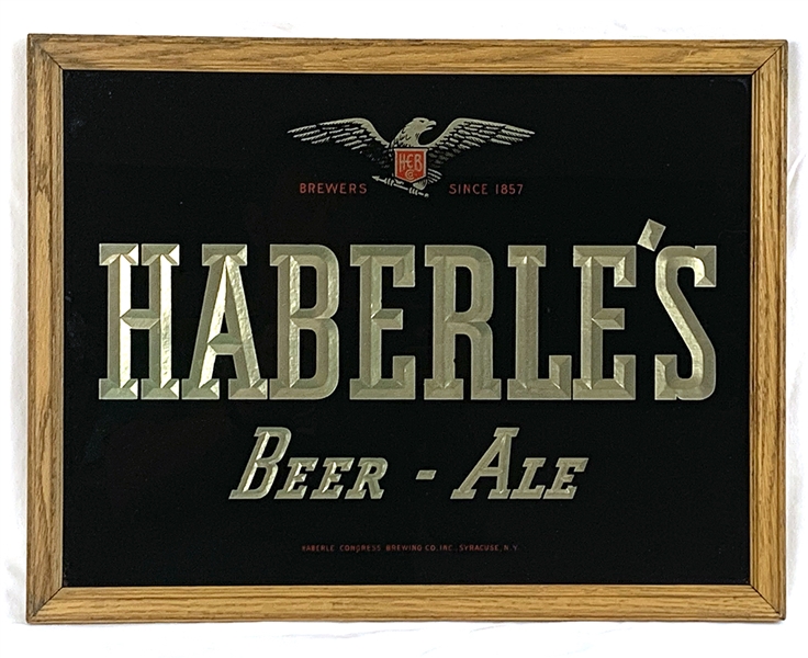 NABA LOT- Haberles Congress Beer Ale ROG Sign