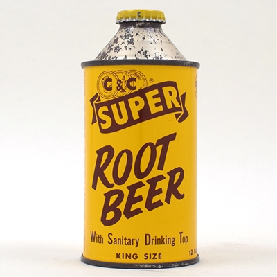 C and C Super Root Beer Soda Cone Top