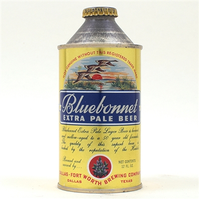 Bluebonnet Beer Cone Top 153-32 Subject to Lot 362