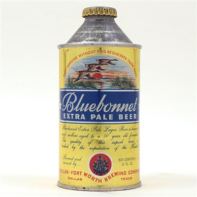 Bluebonnet Beer Cone Top 153-32 Subject to Lot 362