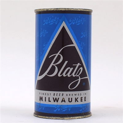 Blatz Beer Set Can Flat Top BLUE 39-12
