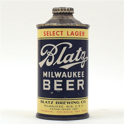 Blatz Beer Cone Top 153-7