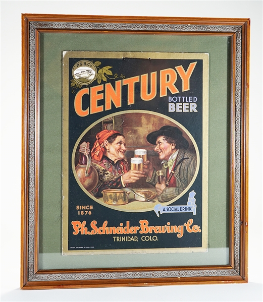 Century Bottle Beer Framed Sign