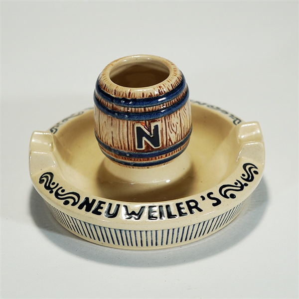 Neuweilers Back Bar Barrel Ash Tray Match Holder