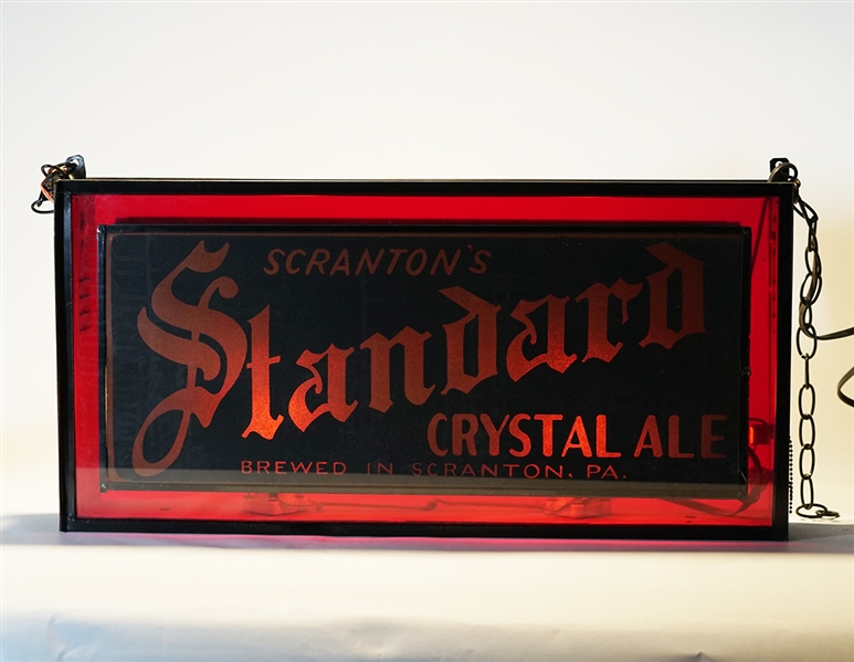 Standard Crystal Ale and Porter Illuminated Double Sided Sign